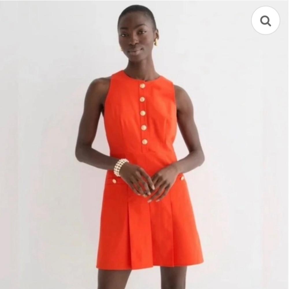 JCrew Sz 18 Pleated mini dress in Italian bi-stretch wool - Picture 9 of 10